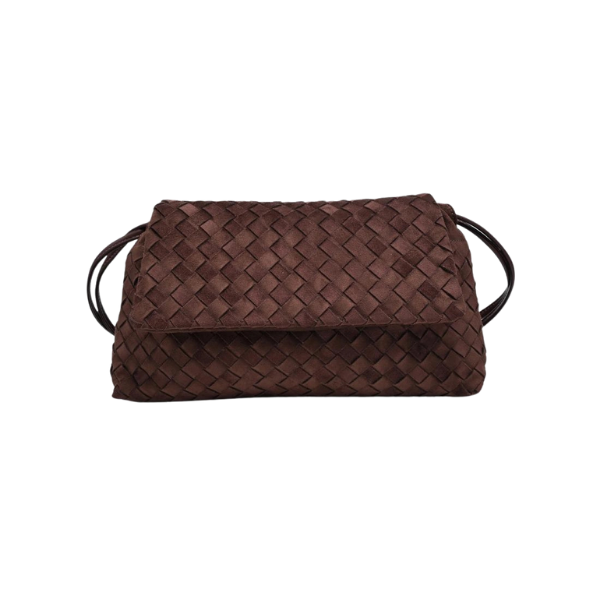 Salem Woven Suede Shoulder Bag