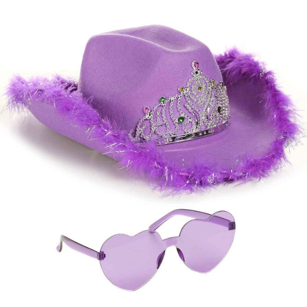 'Pink Pony' Cowboy Club Hat & Sunglasses Set