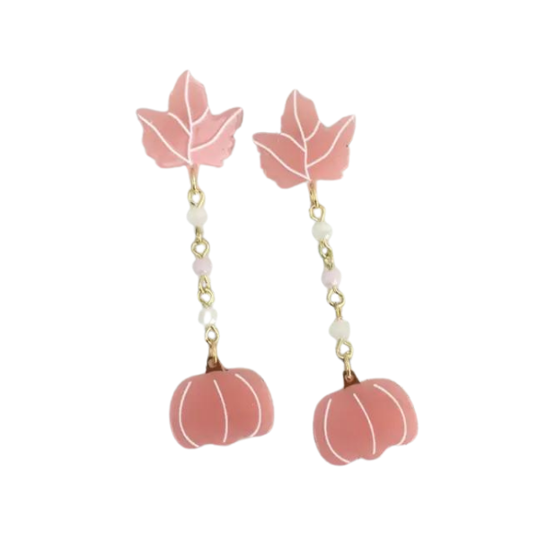 Pink Boho Autumn Vibes Earrings