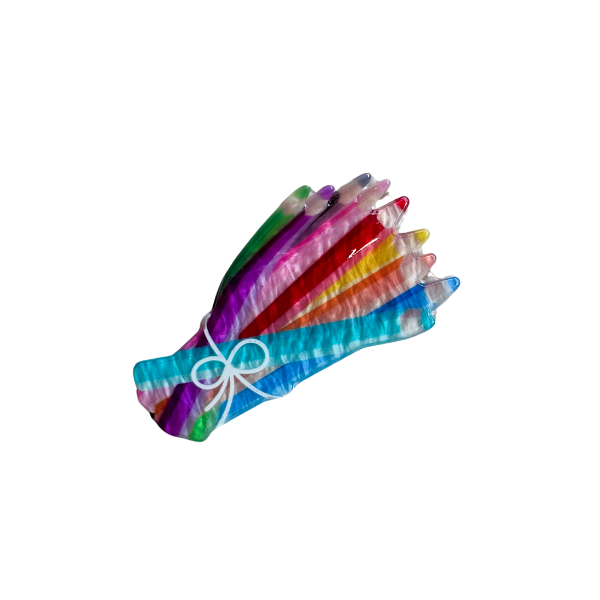 Bunch of Colored Pencils Claw Clip