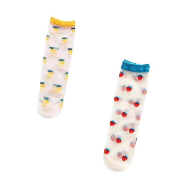 Sheer Fruit Socks