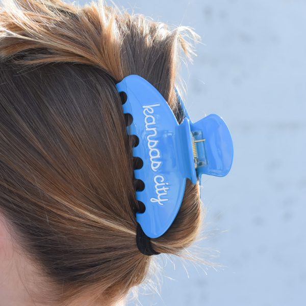 Kansas City Light Blue Claw Clip
