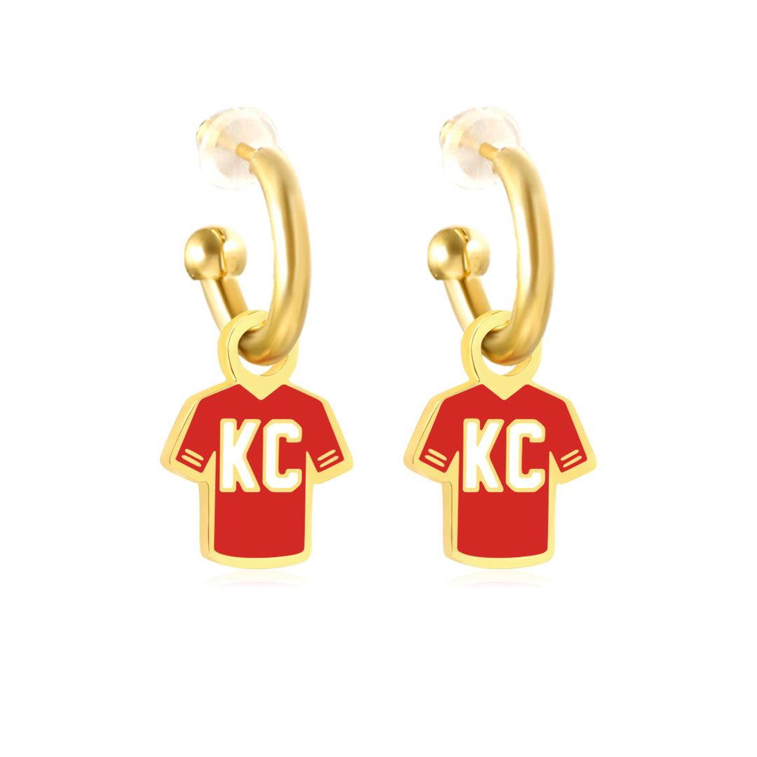 Kansas City Jersey Earrings