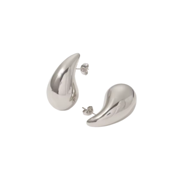 Silver Water Drop Earrings