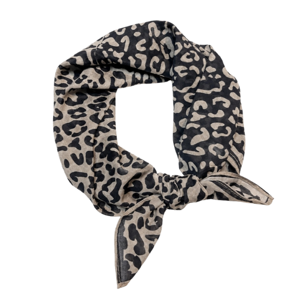 Espresso Leopard Scarf