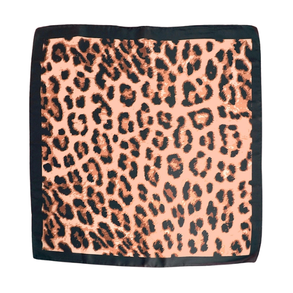 Leopard Print Silk Scarf