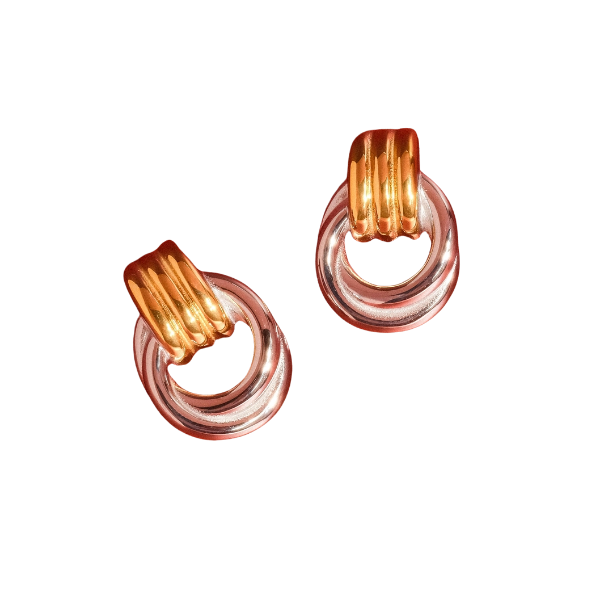 18K Gold Non-Tarnish Classic Statement Hoop Earrings