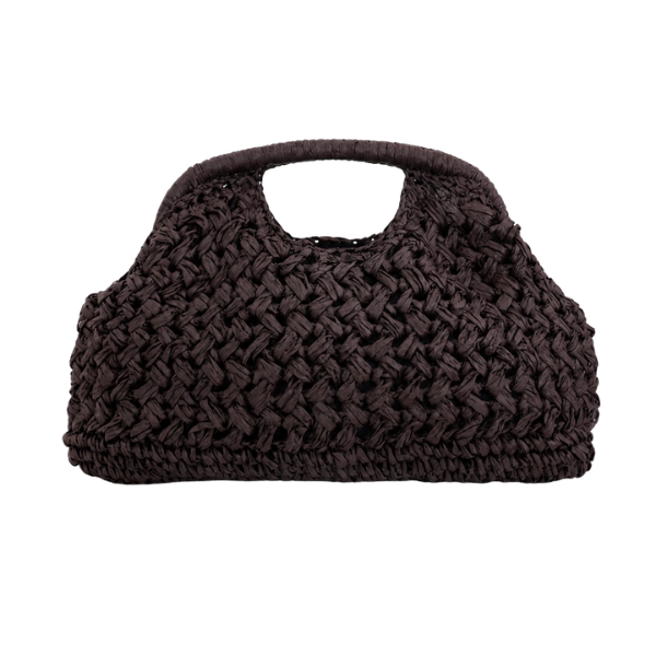 Coco Raffia Woven Clutch