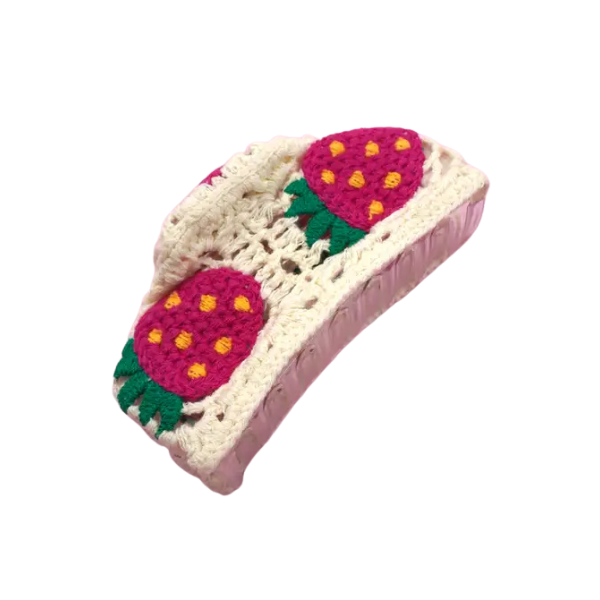 Crocheted Covered Claw Clip