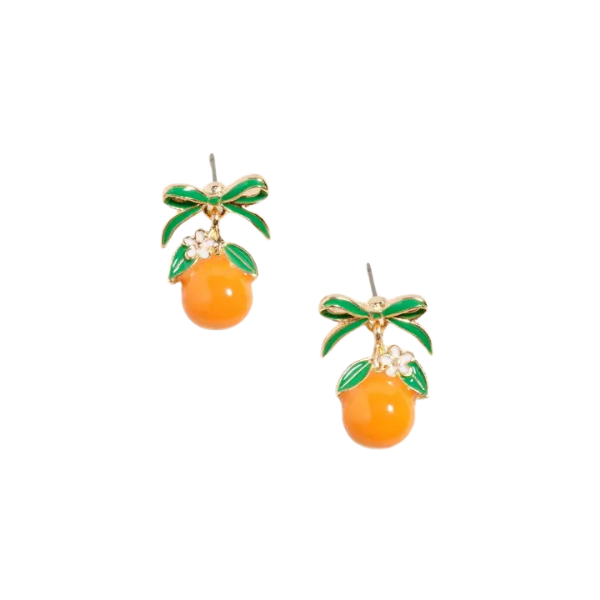 Fruits & Bows Stud Earrings