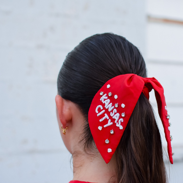 Kansas City Beaded Scrunchie