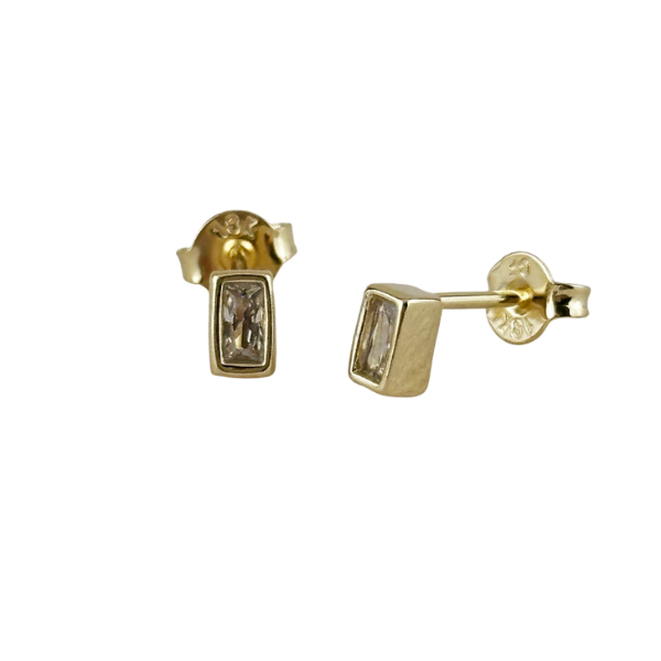 18k Gold Filled Starburst Stud Earrings