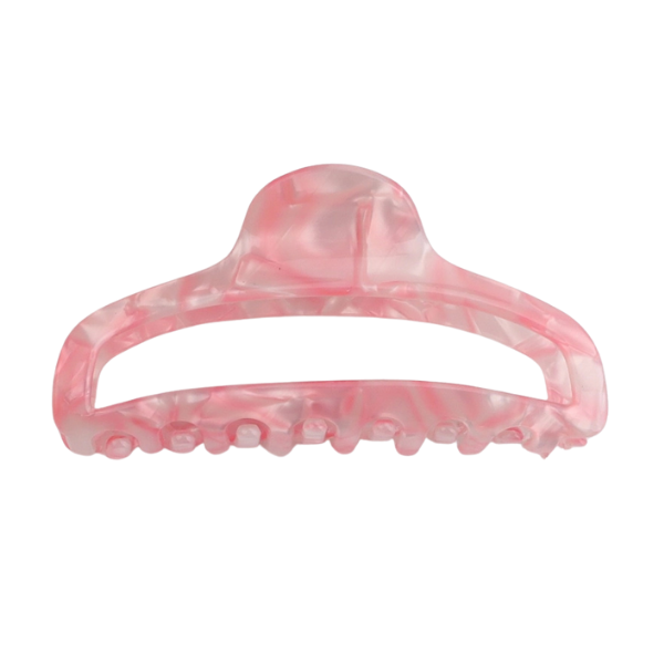 Opalescent Multicolor Hollow Rectangle Claw Clip