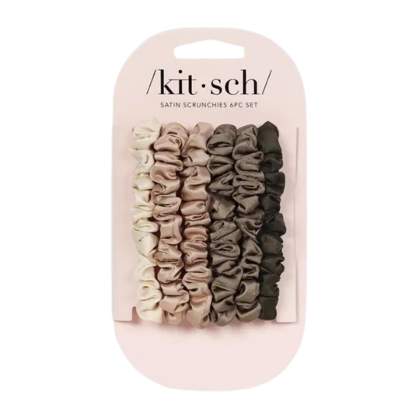 Kitsch 6pc Ultra Petite Satin Scrunchie