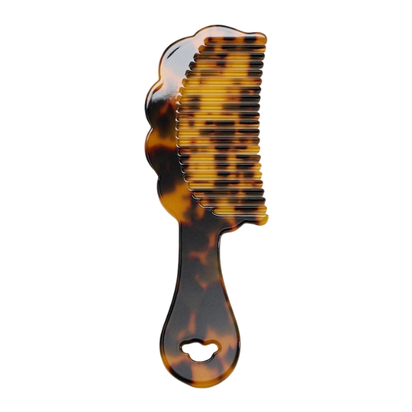 Wavy Edge Acetate Handle Comb