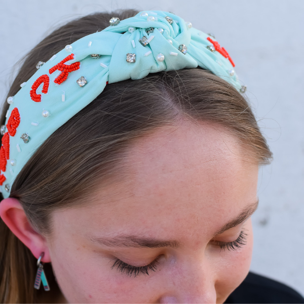 Kansas City Current KC Baby Rhinestone &amp; Beaded Headband