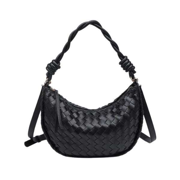 Violet Woven Hobo Bag