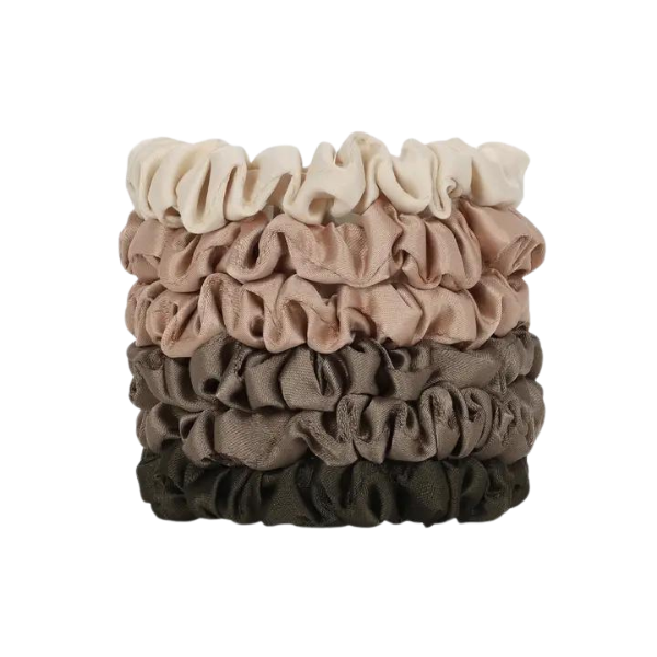Kitsch 6pc Ultra Petite Satin Scrunchie