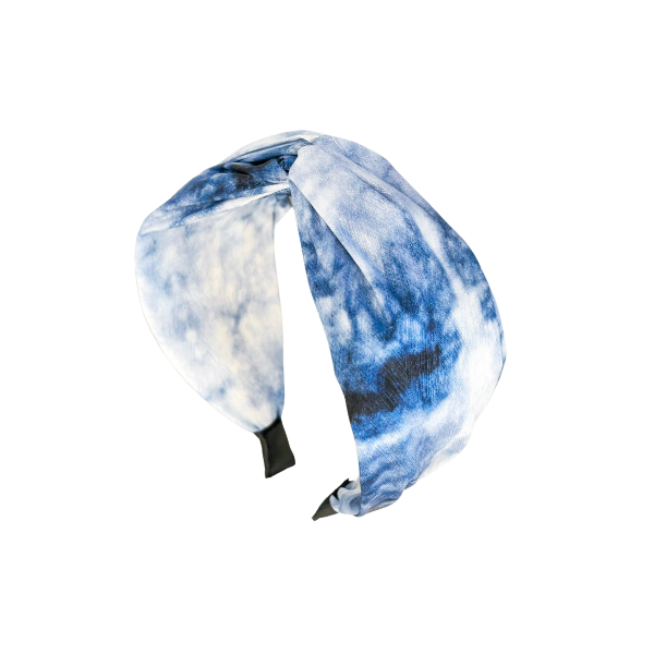 Blue Tie Dye Twisted Headband