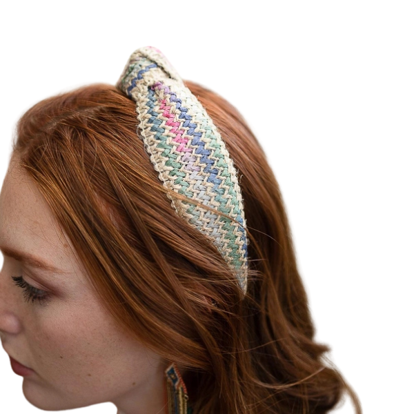 Twine Woven Top Knot Headband