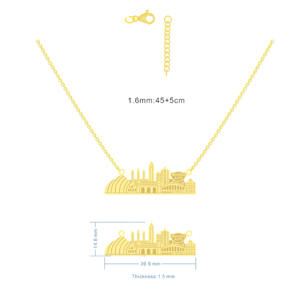 Kansas City Skyline Necklaces