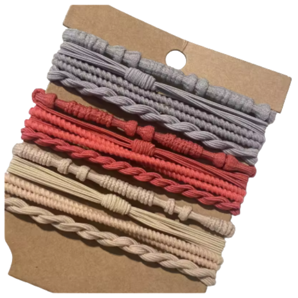 12pc Boho Hair Ties