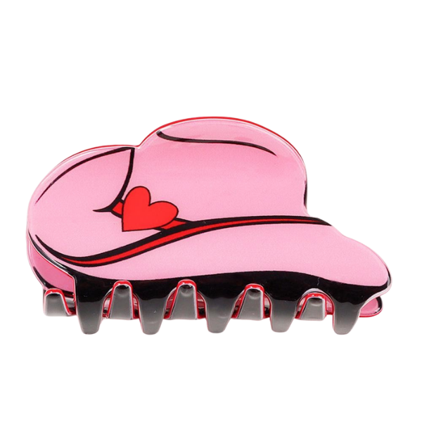 'Midwest Princess' Pink Cowboy Hat Claw Clip