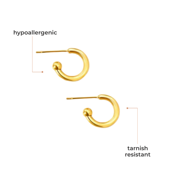 Hotdog Huggie Hoop Earrings