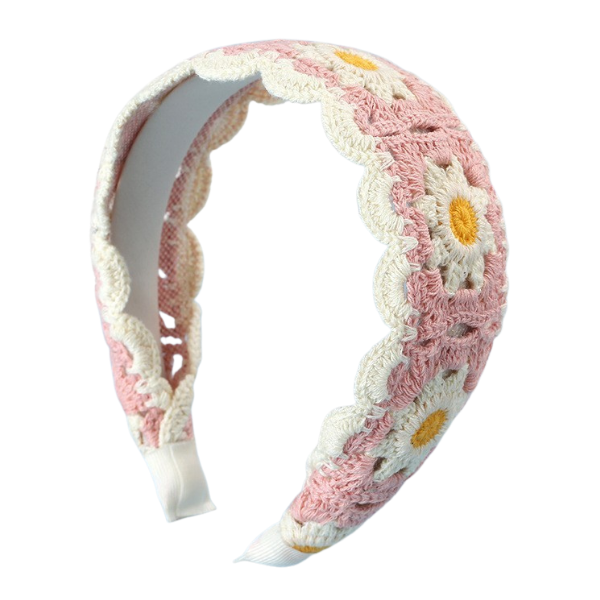 Crocheted 'Cottage Core' Flat Headband