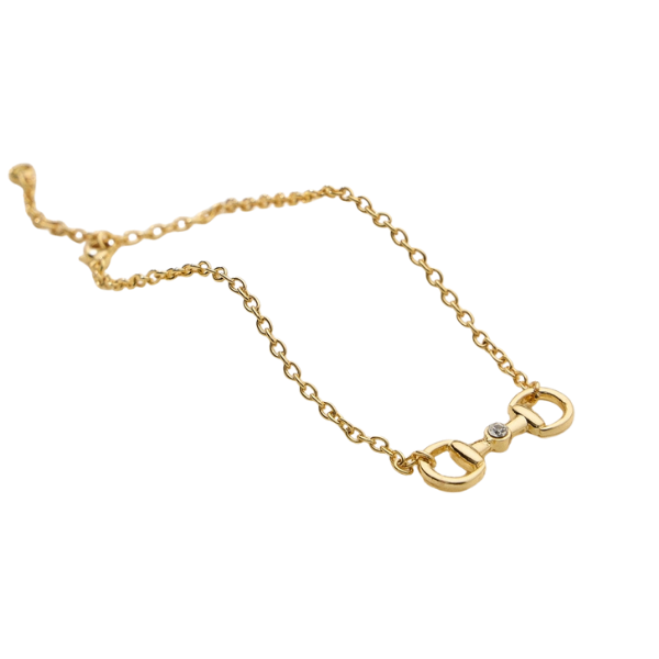 Gold Bit Chain Bracelet