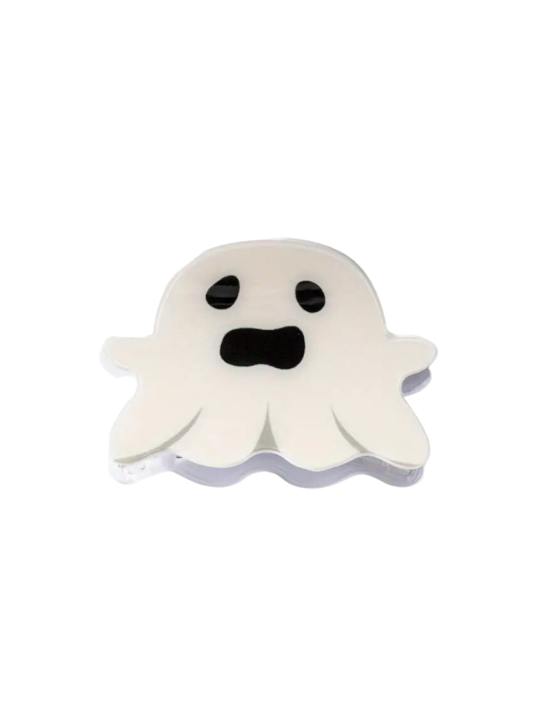 Scared Beige Ghost Claw Clip