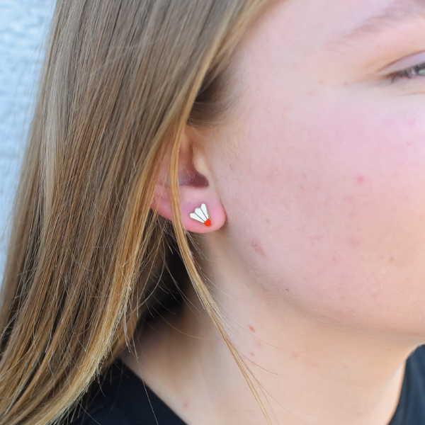 Kansas City Shuttlecock Stud Earrings