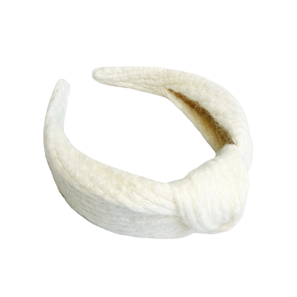 Cable Knit Top Knot Headband