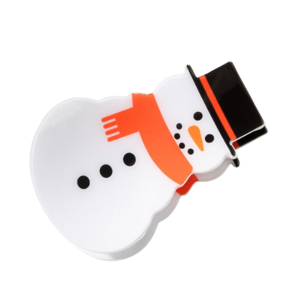 'Jolly Happy Soul' Snowman Claw Clip