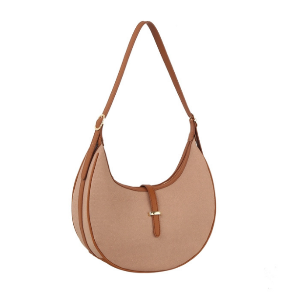 Canvas Crescent Shoulder Bag