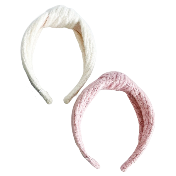 Cable Knit Top Knot Headband