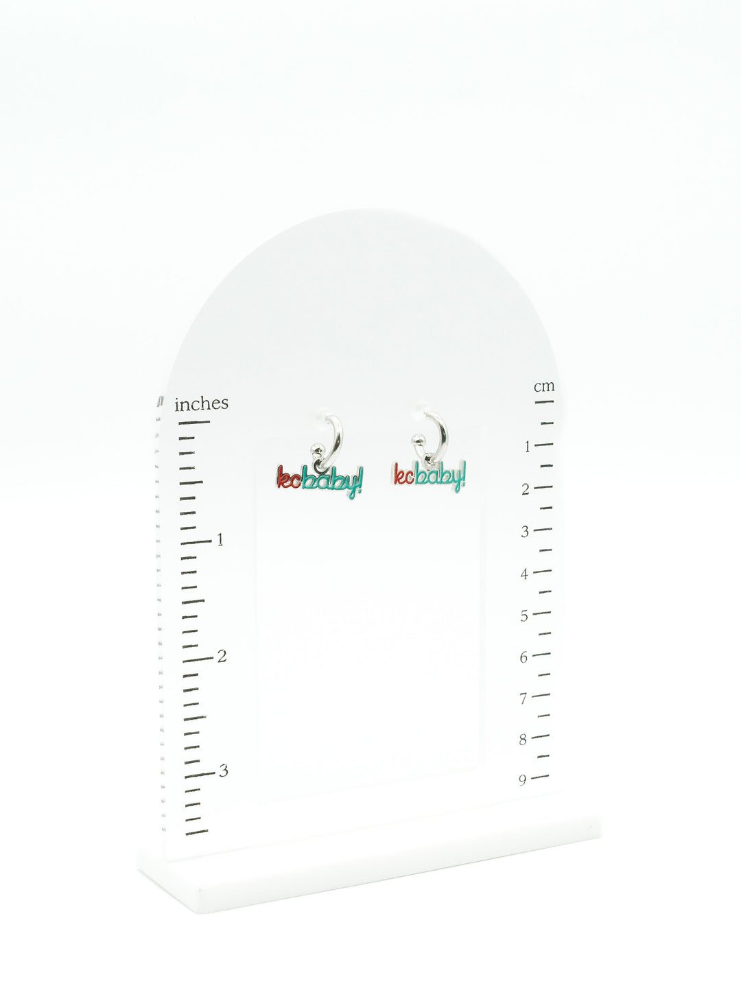 Kansas City KC Baby Huggie Hoop Earrings