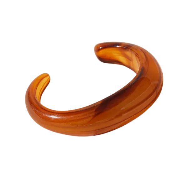 Minimalist Marbled Cuff Bracelet