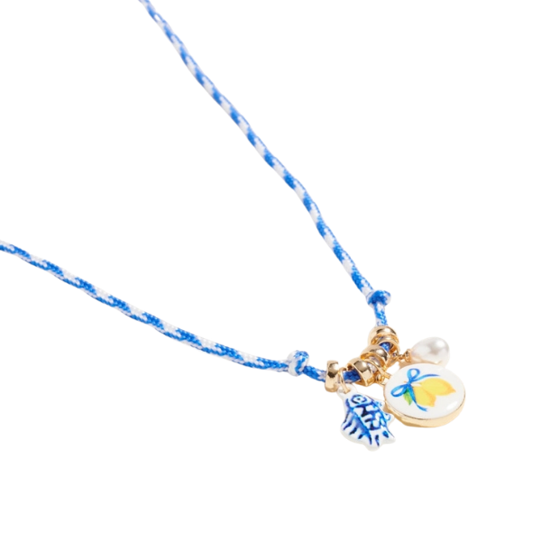 Lemon & Sardine Rope Neckace