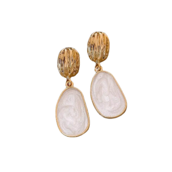 Vintage Style Opalescent Statement Earrings