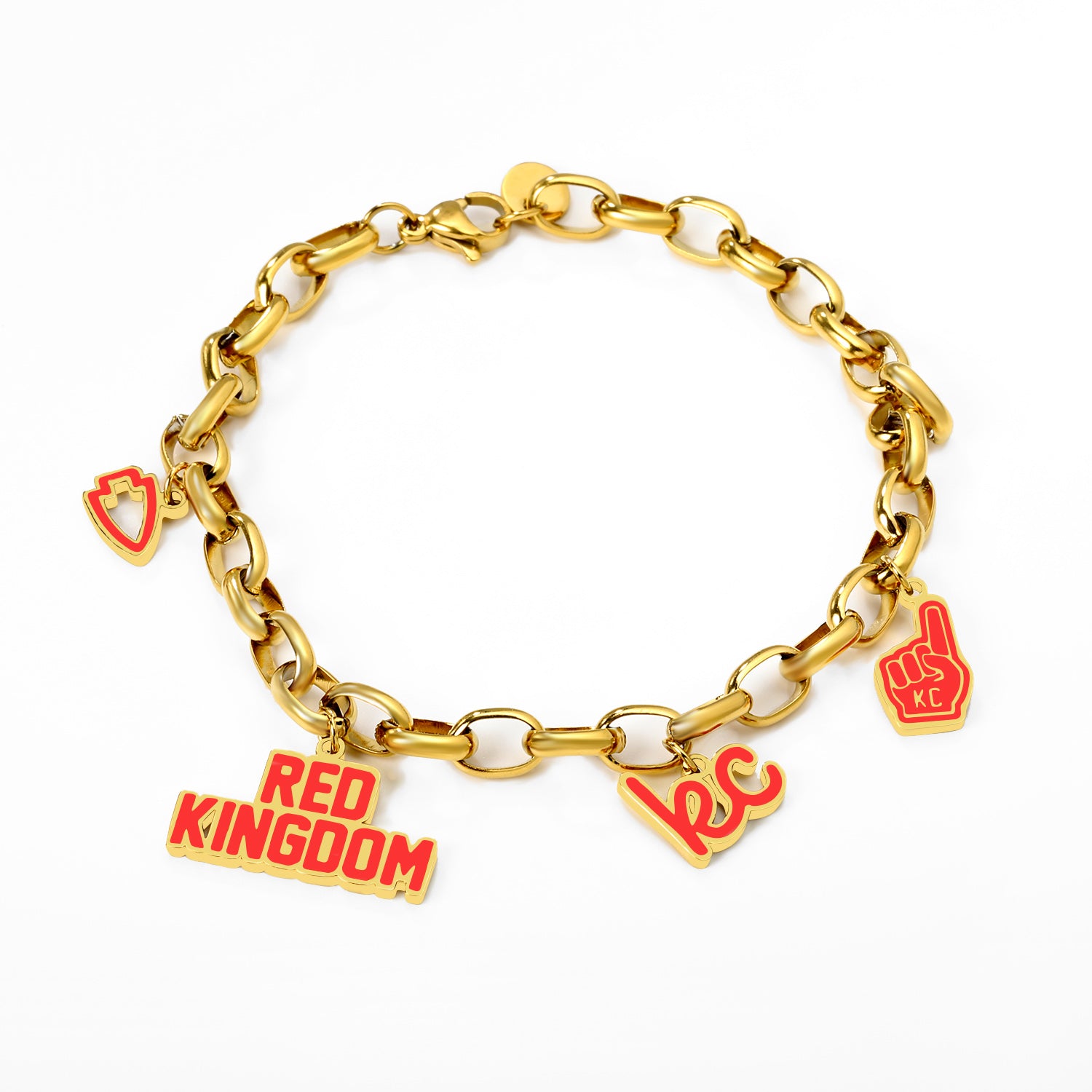Kansas City Charm Bracelet - Red Kingdom