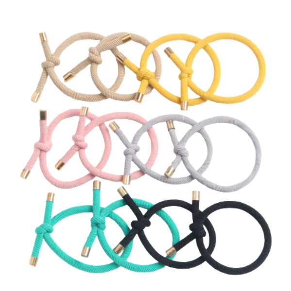 12pc Knotted Hair Tie Sets