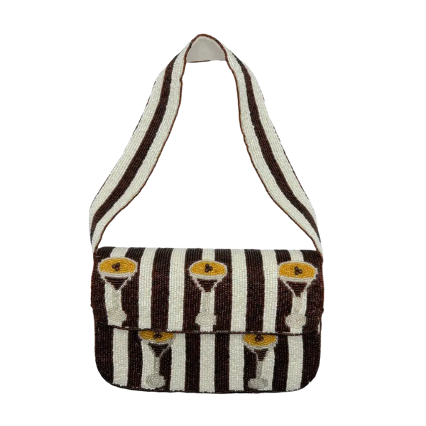 'Espresso Yourself' Beaded Shoulder Bag