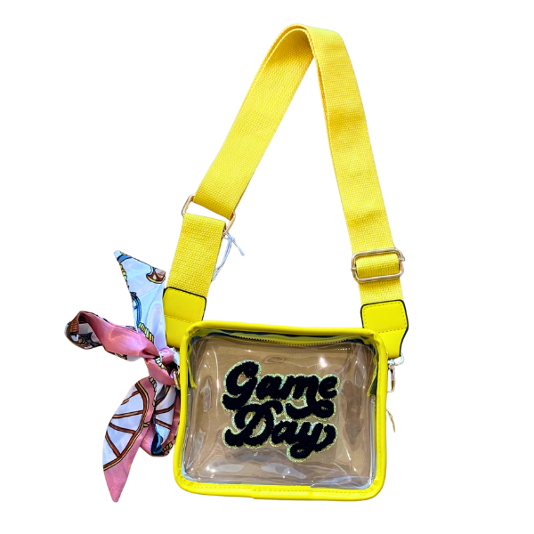 'Game Day' Patch Clear Crossbody Bag