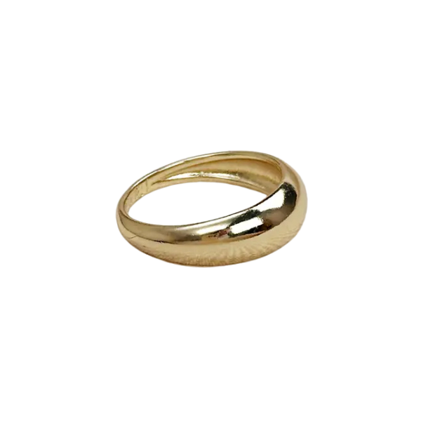 18k Gold Filled Mini Dome Ring