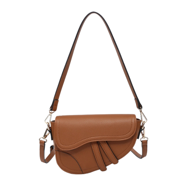 Asymmetrical Saddle/Crossbody Bag