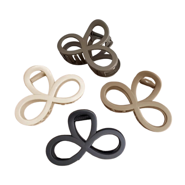 4pc Loop Matte Claw Clip Set