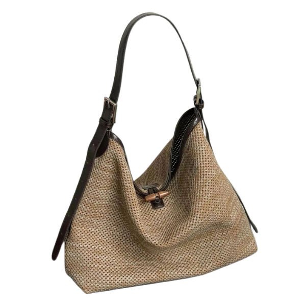 Natural Woven Tote Bag