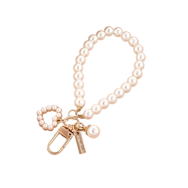 Pearl & Heart Phone Chain