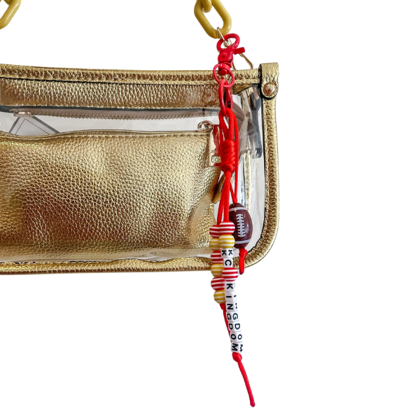Kansas City Red & Yellow Football Bag Charm